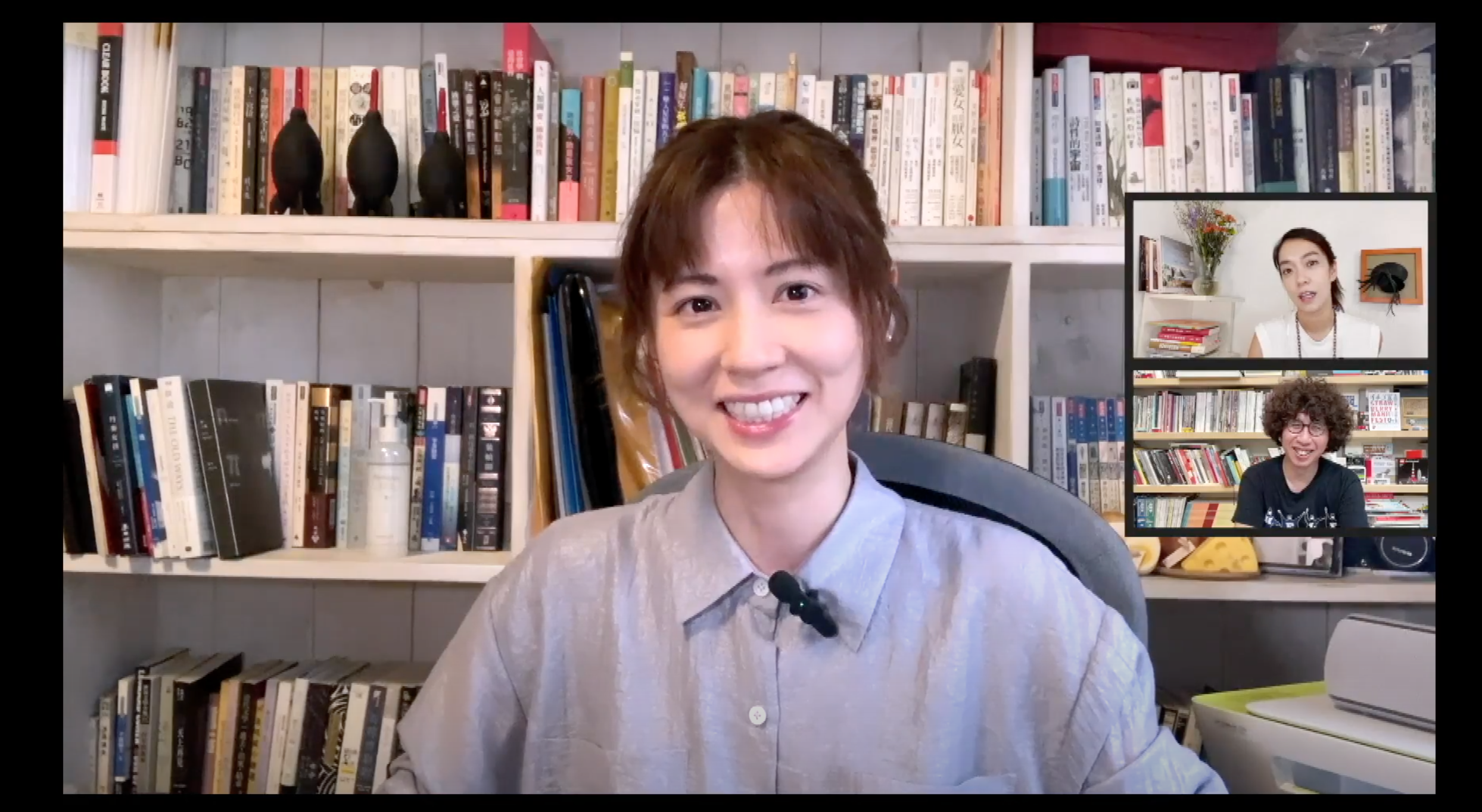 林予晞以視訊CALL OUT方式參加節目拍攝。（公視提供）