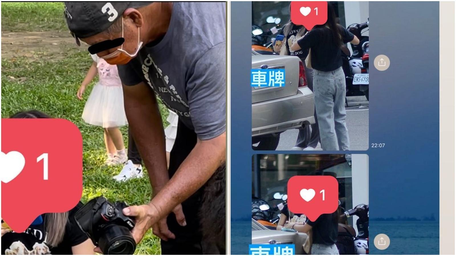女網友透露前往台中勤美，卻遇到一名頻頻拍照來搭話的阿伯，孰料對方疑似有性侵前科。（翻攝自Dcard）