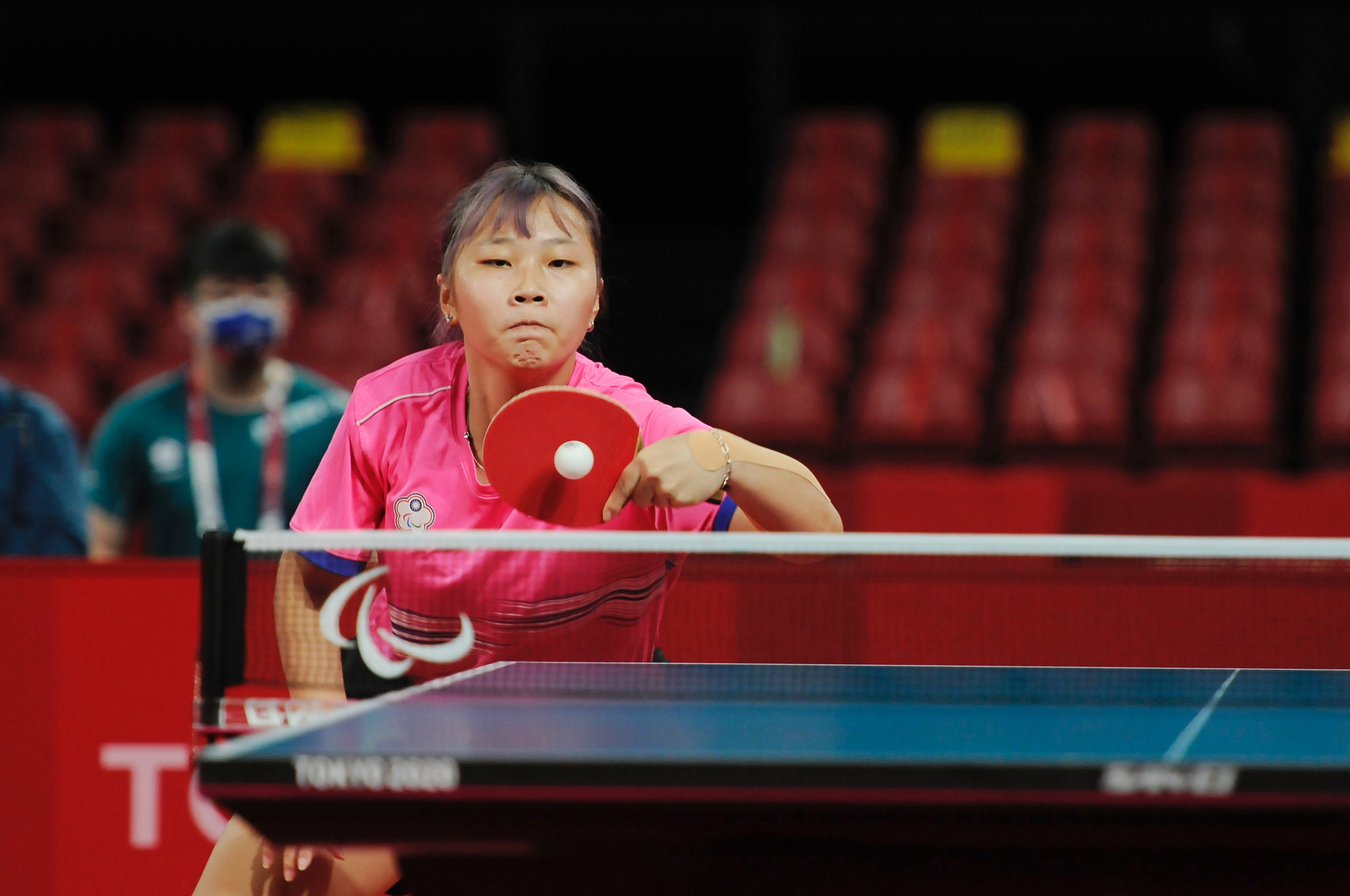 台灣桌球女將田曉雯4強遇上屆銅牌、巴西亞歷山卓，尋求前進金牌戰的門票。（體育署提供）