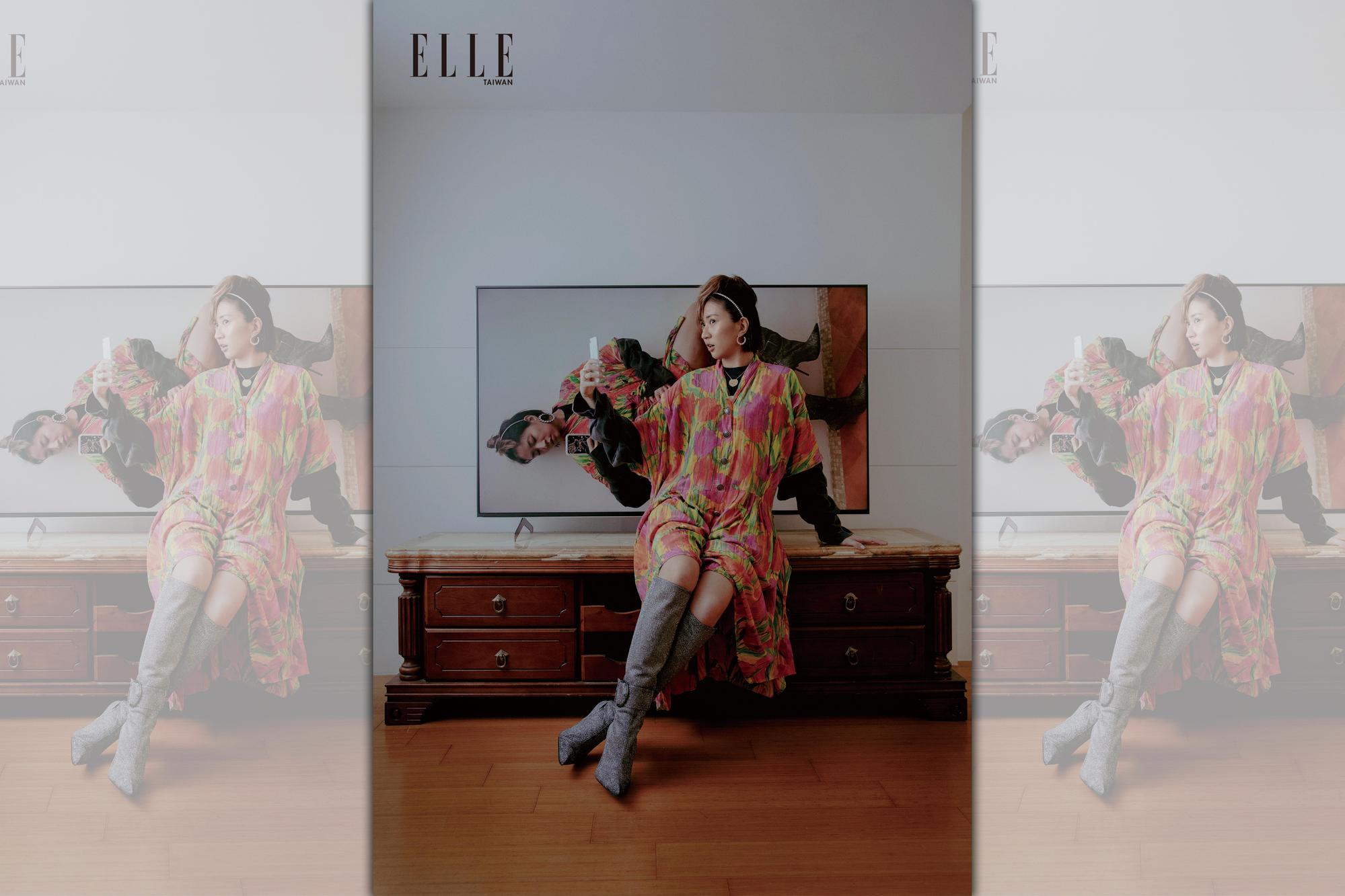 《ELLE》以「讓衣服帶我去旅行」為概念，與9m88一起玩自拍封面。（《ELLE》 國際中文版提供）