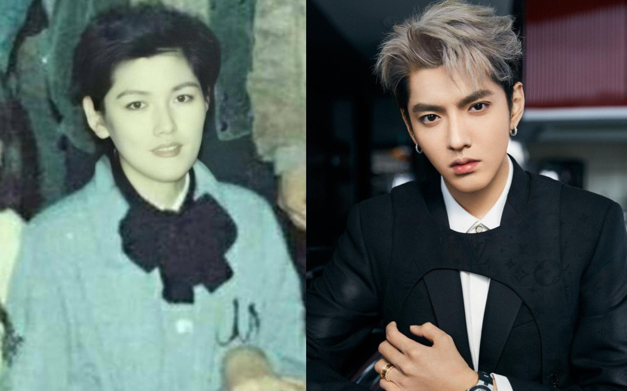 吳亦凡（右圖）長得很像母親吳秀芹（左圖），網歸咎吳亦凡有戀母情結。（翻攝自吳亦凡IG、新浪看點）