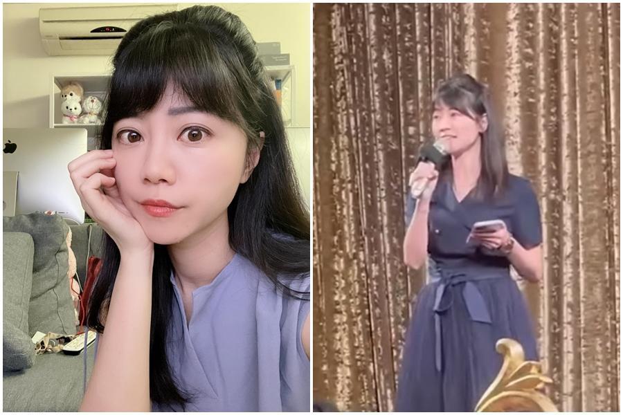 被封為「港湖胖虎」的民進黨立委高嘉瑜,曾參加婚禮獻唱〈刻在我心底的名字〉。(翻攝自高嘉瑜臉書)