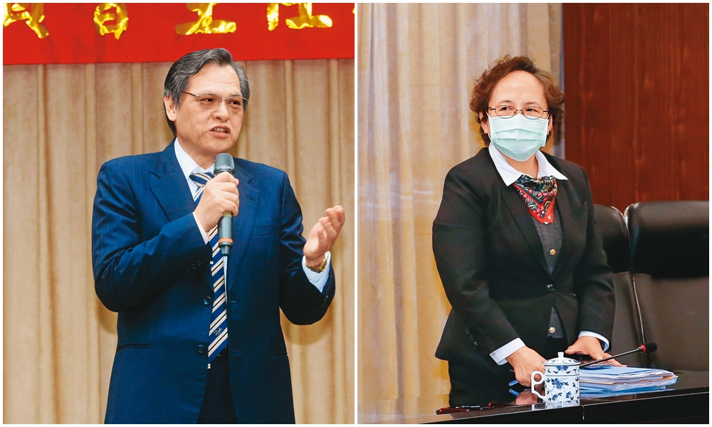 一家人同當高官，到底是好是壞，無關血緣與裙帶，而取決於表現。左為陳明通，右為其妻蕭翠玲。