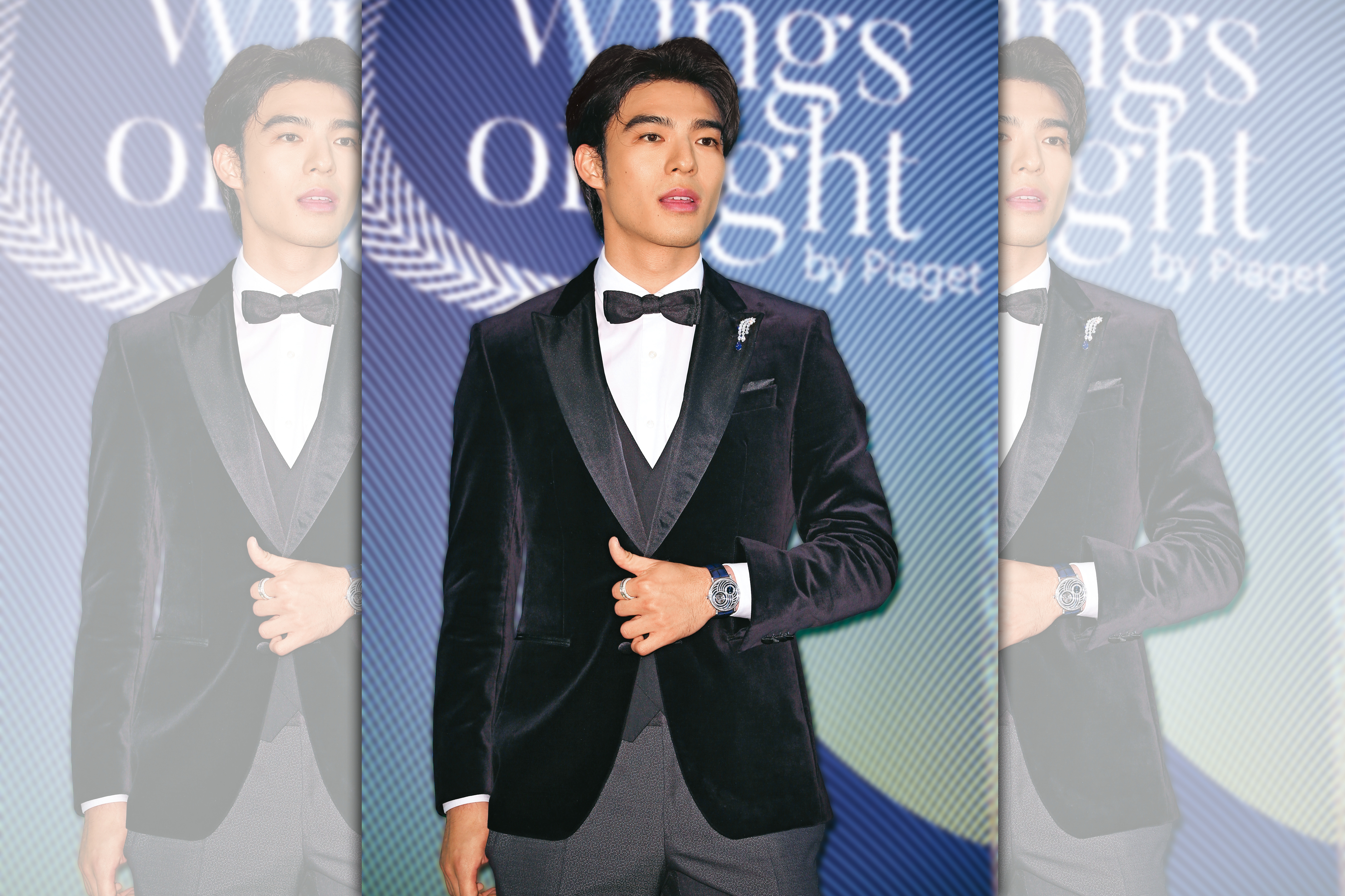 陳昊森出席金曲獎身穿Dior西裝、手上配戴伯爵鑽錶，總值近2,750萬元，登上全場行頭最奢華的男星寶座。
