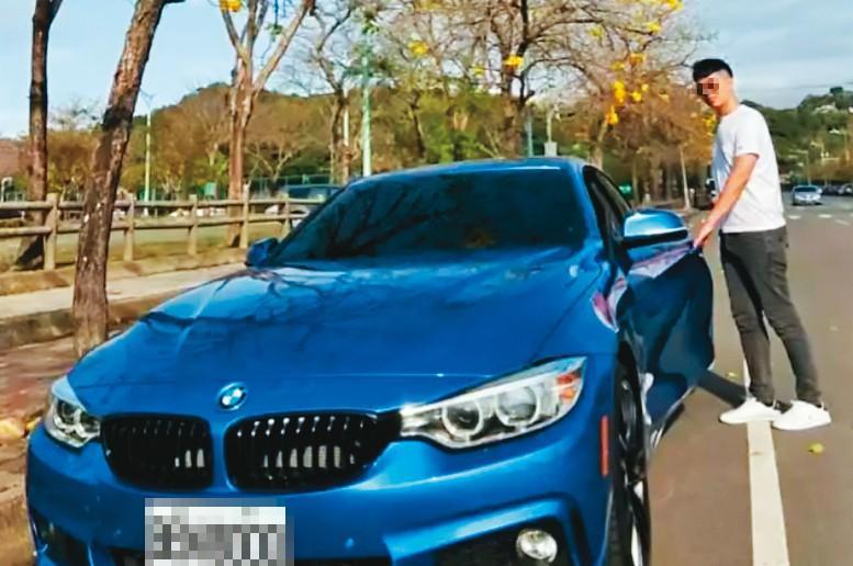 班男(圖)平日以BMW名車代步。(翻攝網路)
