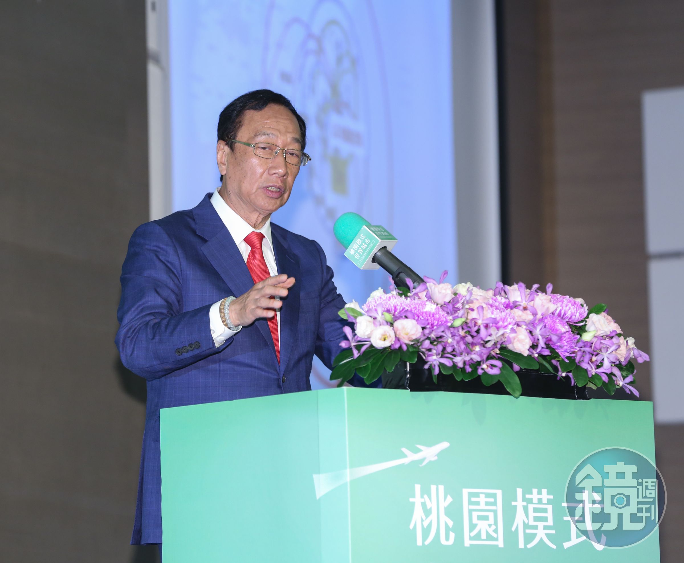 駐德代表謝志偉認為，在買BNT一事上，鴻海創辦人郭台銘（圖）如同接力中的第四棒。（本刊資料照）