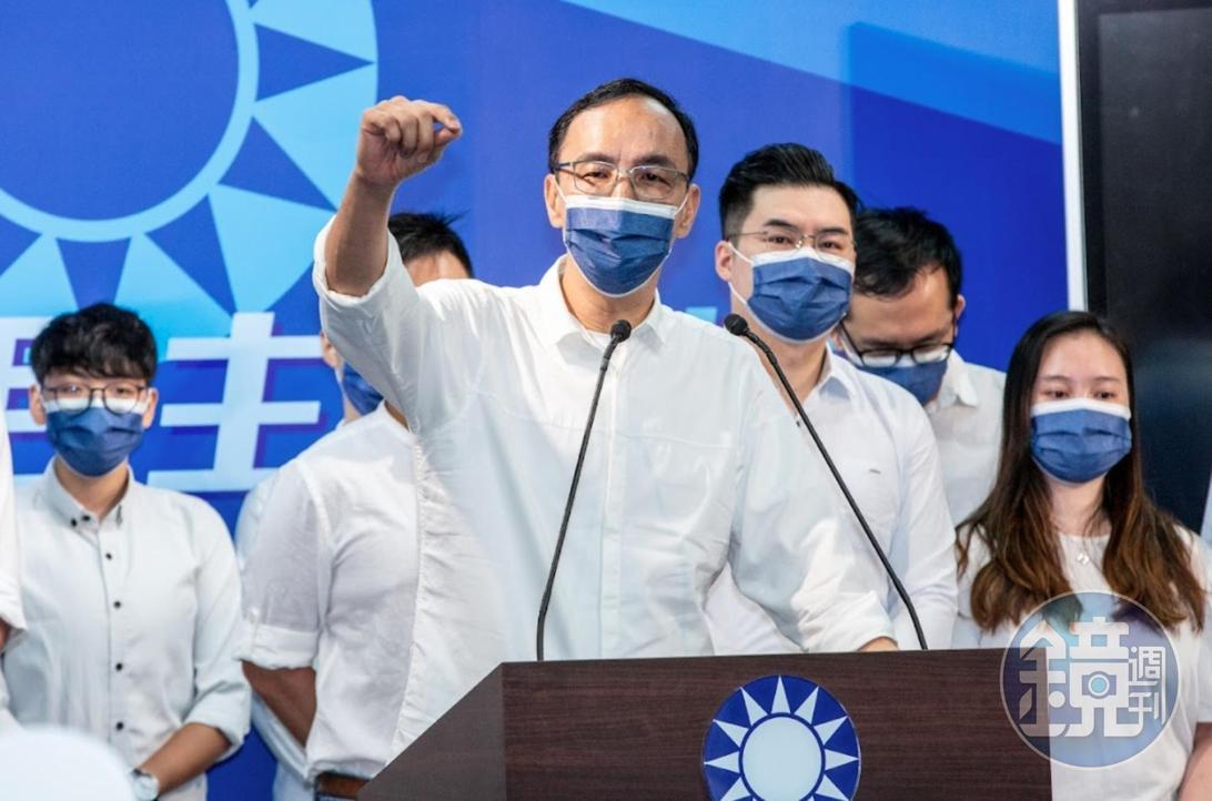 國民黨主席候選人朱立倫認為打高端不代表愛台灣。(資料照)