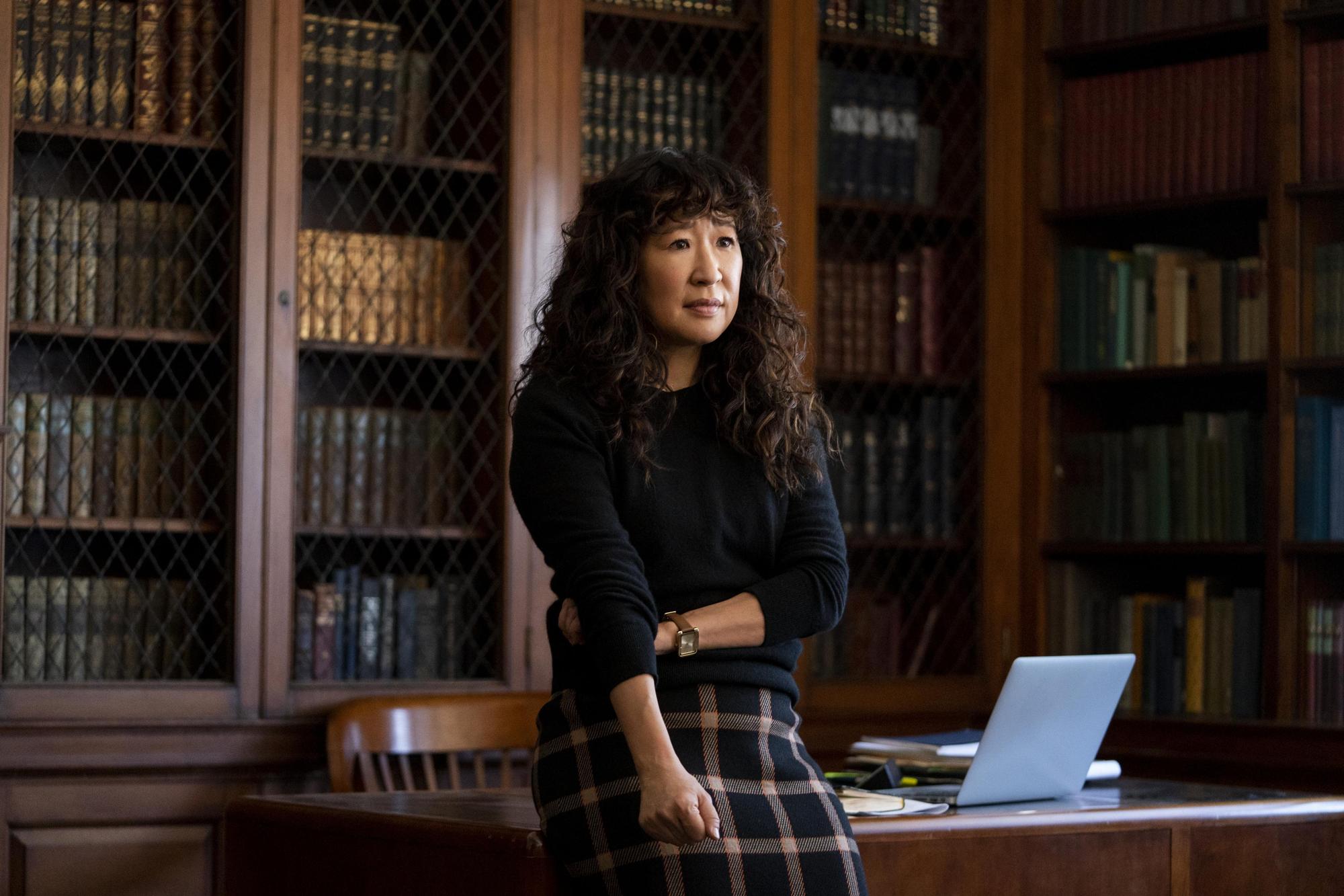  通常吳珊卓在戲裡的頭髮越長，往往代表她在戲裡的地位越高。（Netflix提供）