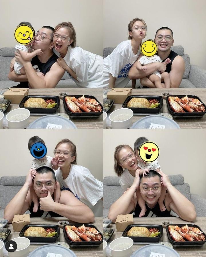 彥婷和老公巨人經常分享一家三口的生活點滴。（翻攝自Instagram @thetiffanychen）