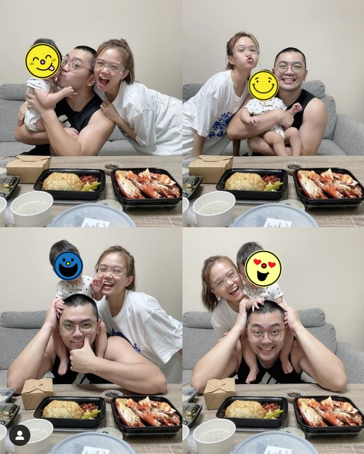 彥婷和老公巨人經常分享一家三口的生活點滴。（翻攝自Instagram @thetiffanychen）