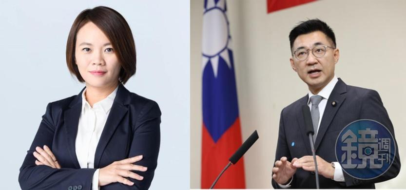 民進黨發言人簡舒培（左）對於國民黨主席江啟臣（右）說，蔡英文民調提升是用人命換來的，感到不可思議。（翻攝自簡舒培臉書、本刊資料照）