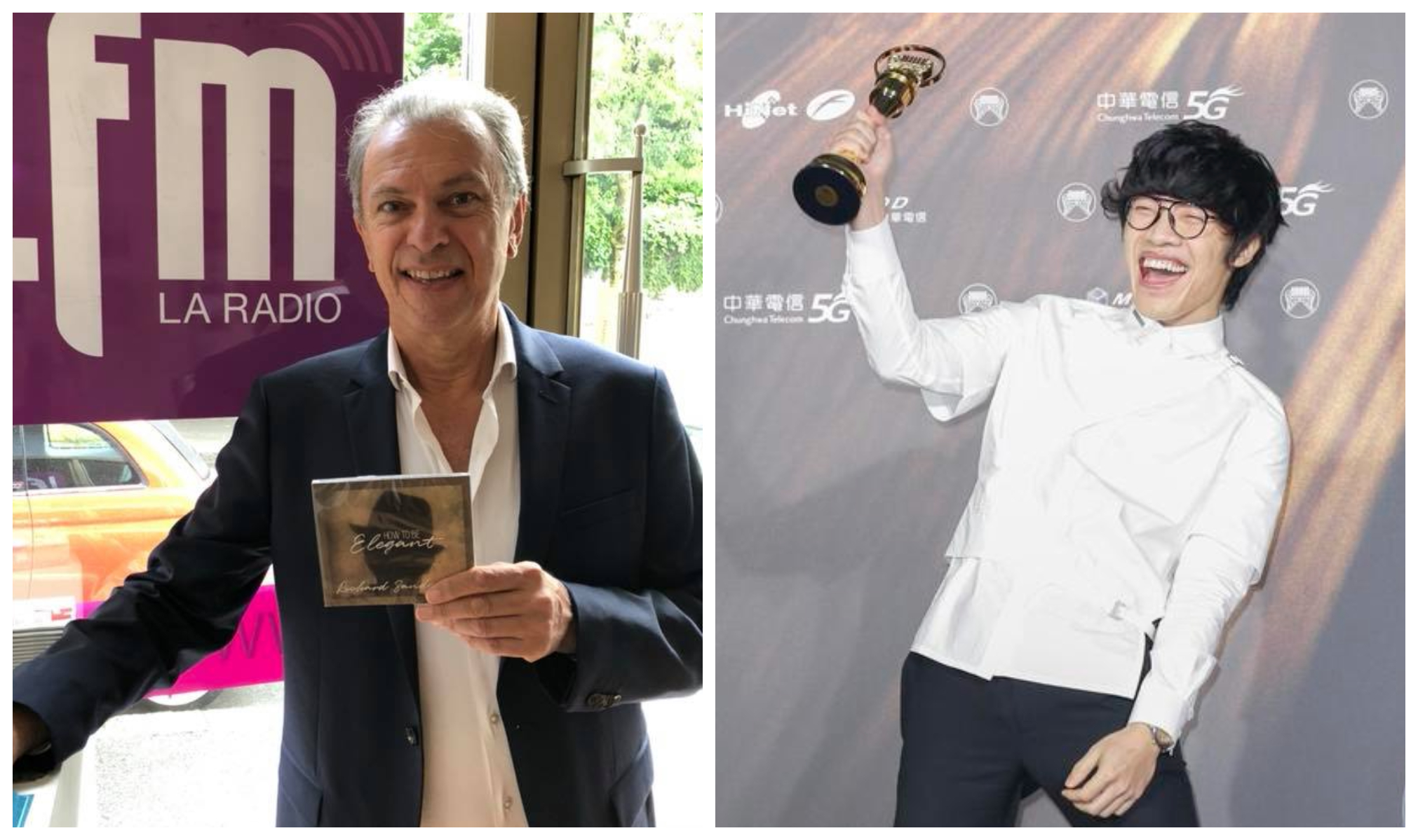 盧廣仲（右圖，資料照）演唱〈刻在我心底的名字〉被控抄襲西洋老歌〈Reality〉，如今〈Reality〉原唱理查山德森回覆了。（右圖，翻攝Richard Sanderson Officiel臉書）