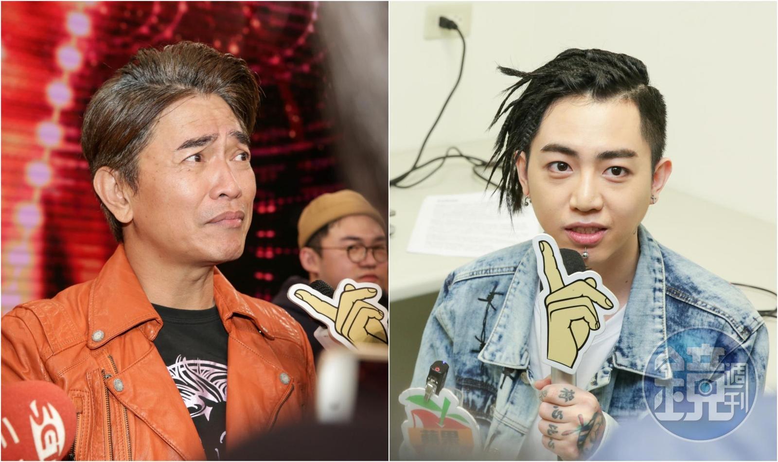 謝和弦(右)辱罵吳宗憲(左)「臭卒仔」,遭判拘役20天。(本刊資料照)