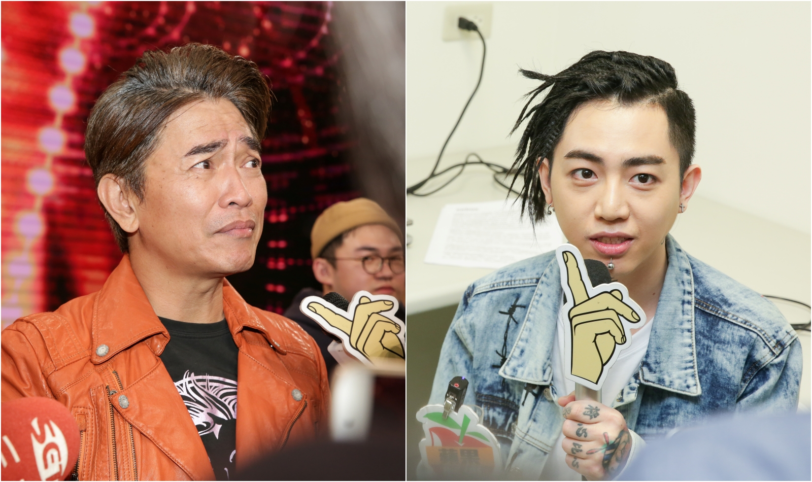 謝和弦（右）辱罵吳宗憲（左）「臭卒仔」，遭判拘役20天。（本刊資料照）