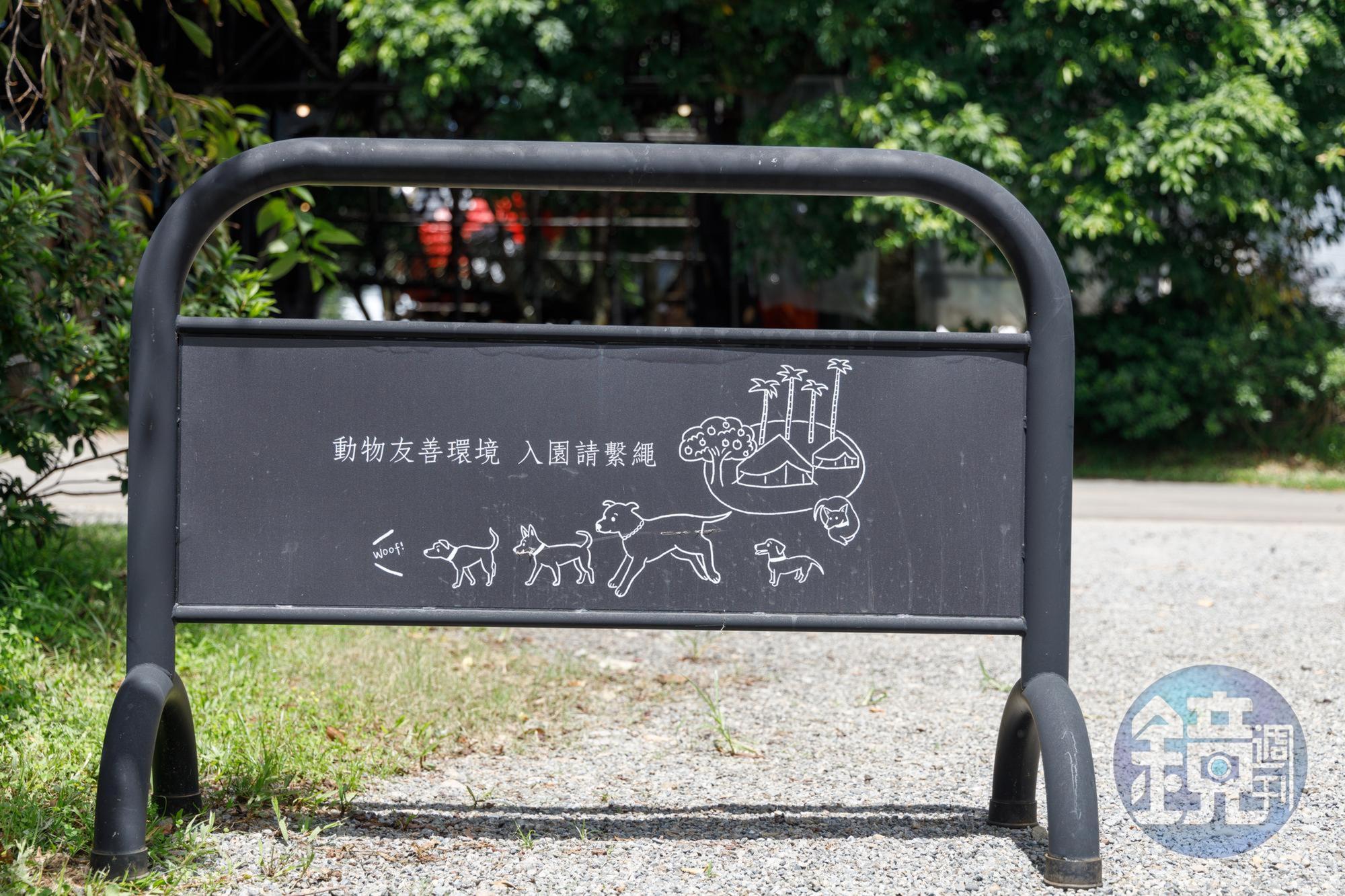 五隻狗狗變成最吸睛的活招牌。