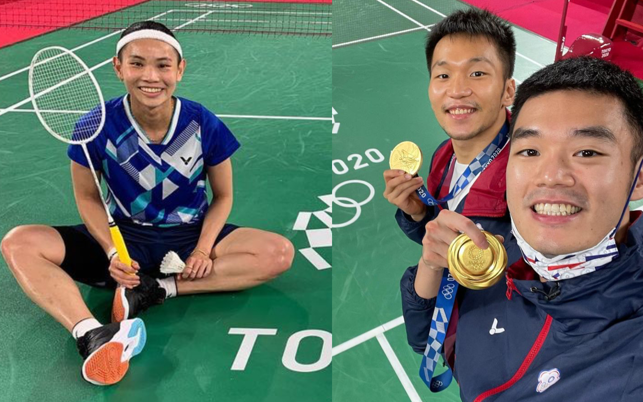 合作金庫羽球隊戴資穎（左）代言不斷，土地銀行羽球隊「麟洋配」（右）卻惹議？（翻攝自戴資穎、李洋IG）