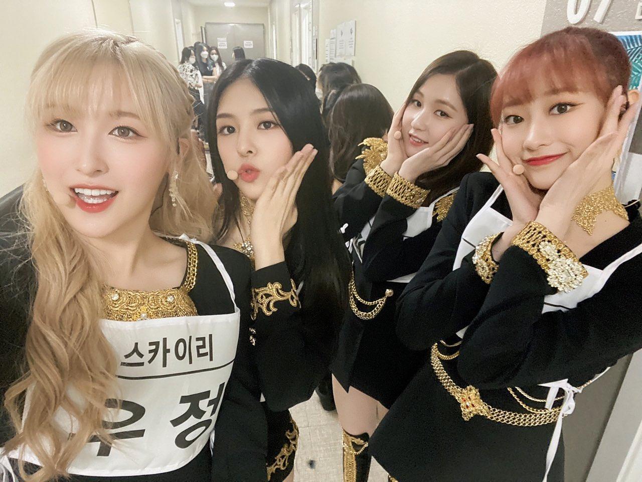 「SKYLE」上月正式出道，出道歌曲在音樂節目《M COUNTDOWN》拿下第9名的成績。（翻攝自SKYLE Twitter）