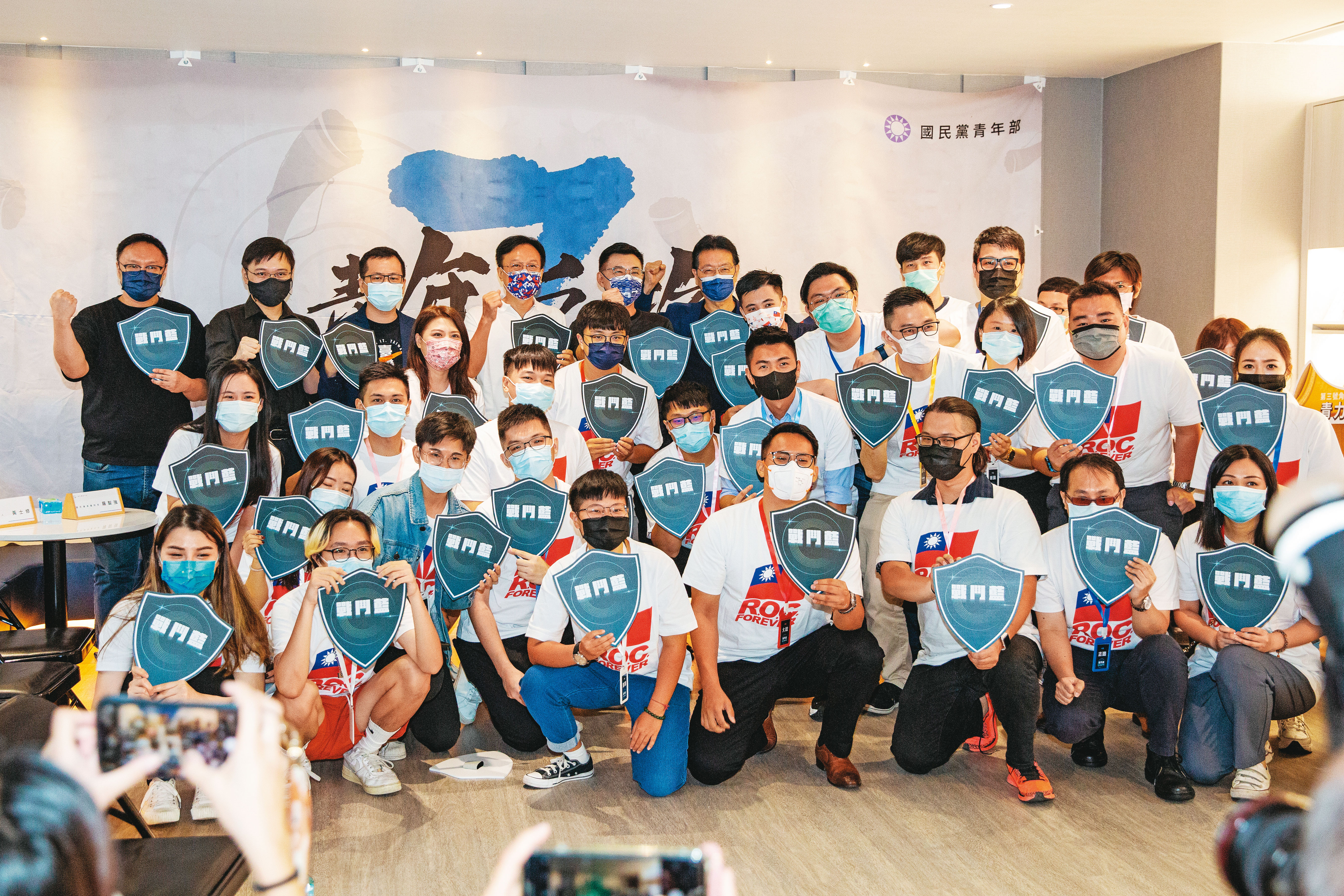 面對年輕人對國民黨的支持度不高，卓伯源認為，藍營應深刻反省。圖為國民黨今年8月舉辦網紅青年營。