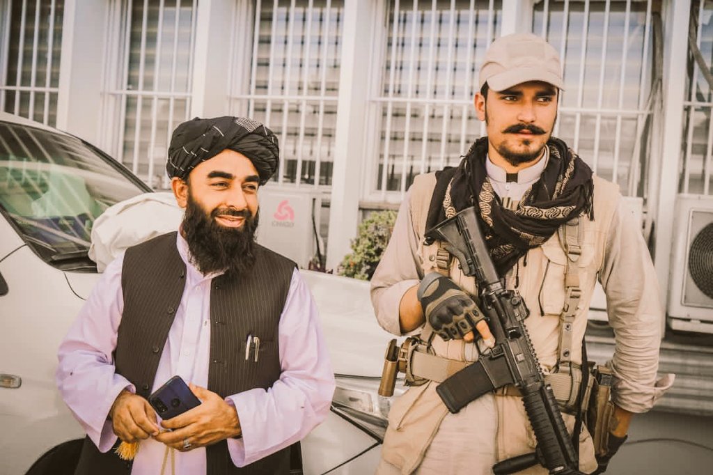 泯滅人性的塔利班軍閥，正四處蹂躪阿富汗境內的婦女。（翻攝塔利班發言人Zabiullah Mujaheed推特）