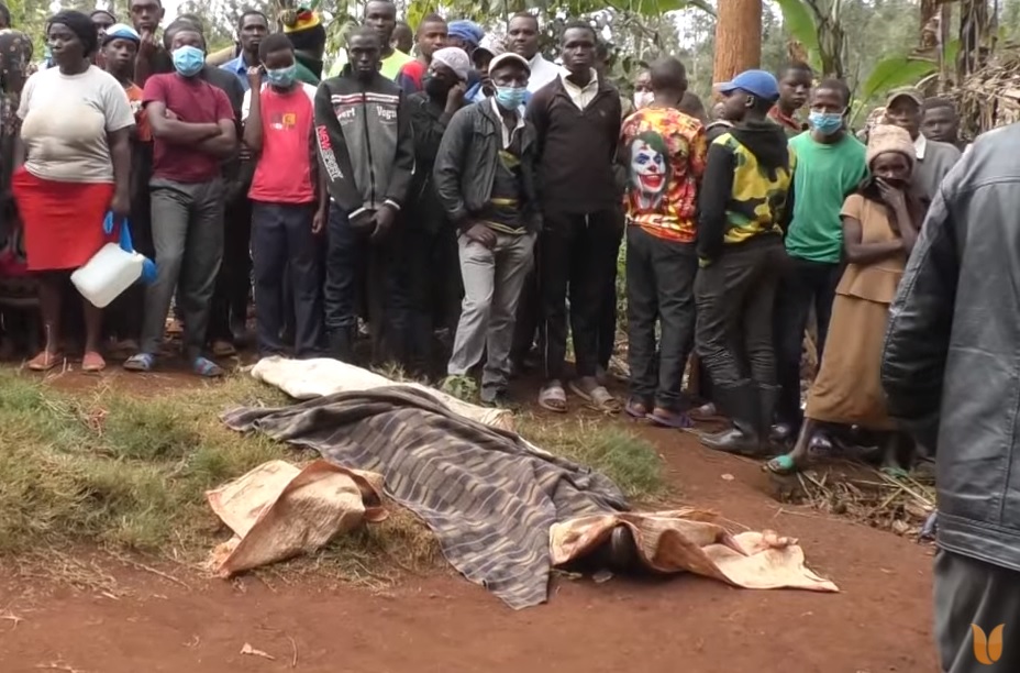 肯亞一名65歲的婦人持彎刀斬首99歲丈夫。（翻攝Ebru TV Kenya的YouTube）