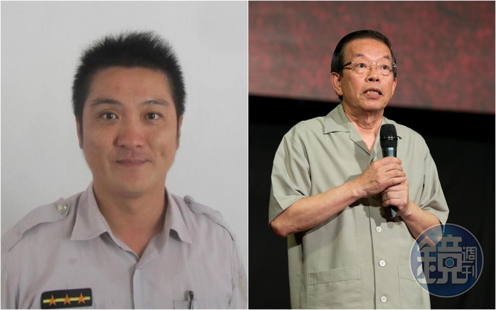 酈姓退休警(左)聲稱自己沒有影射謝長廷(右)關說。(翻攝台東縣警察局臉書/本刊資料照)
