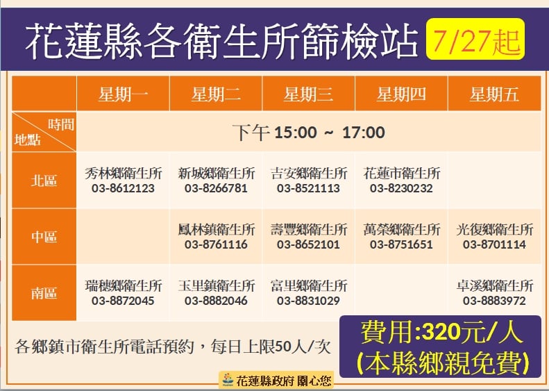 花蓮縣府提醒民眾，若有足跡重疊需密切留意身體狀況。（花蓮縣府提供）