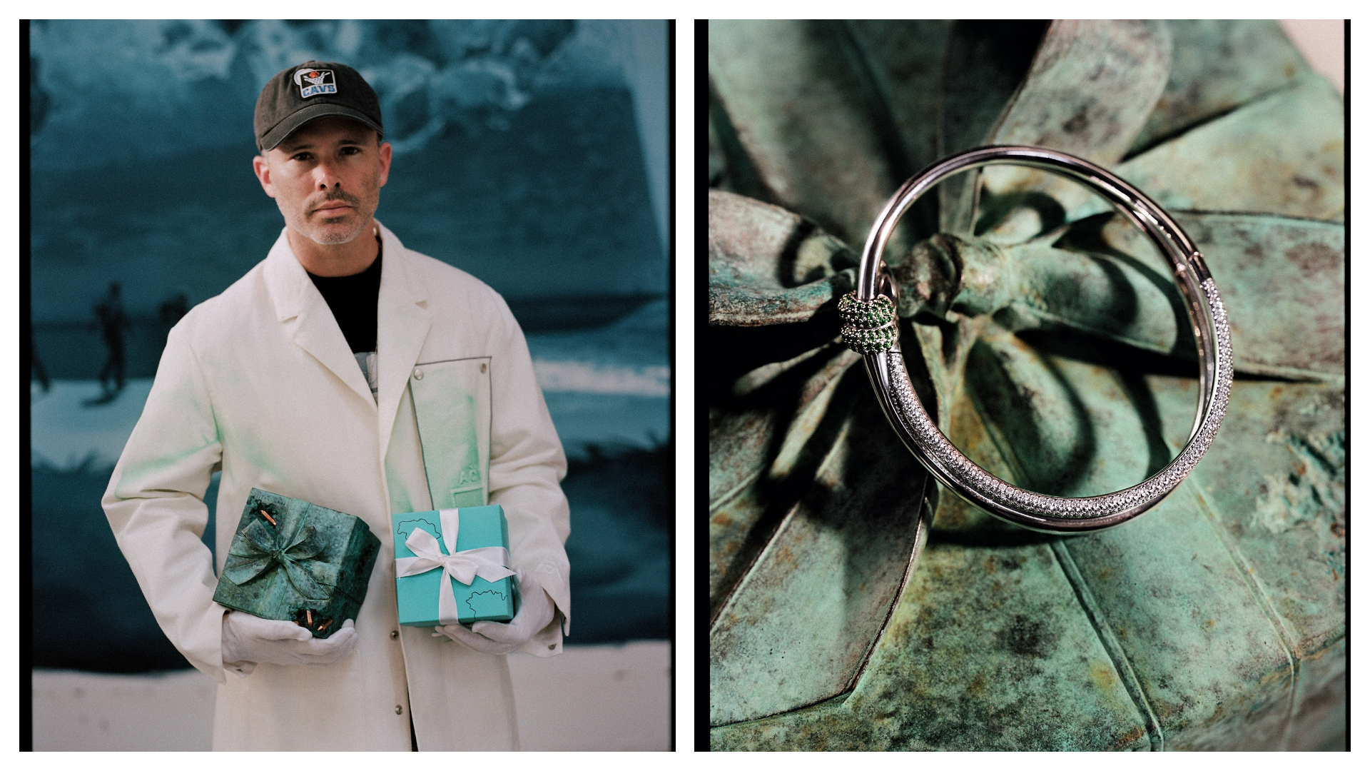 Tiffany攜手藝術家Daniel Arsham改造標誌性夢幻藍盒，限量雕塑作品全球49件。（Tiffany提供）