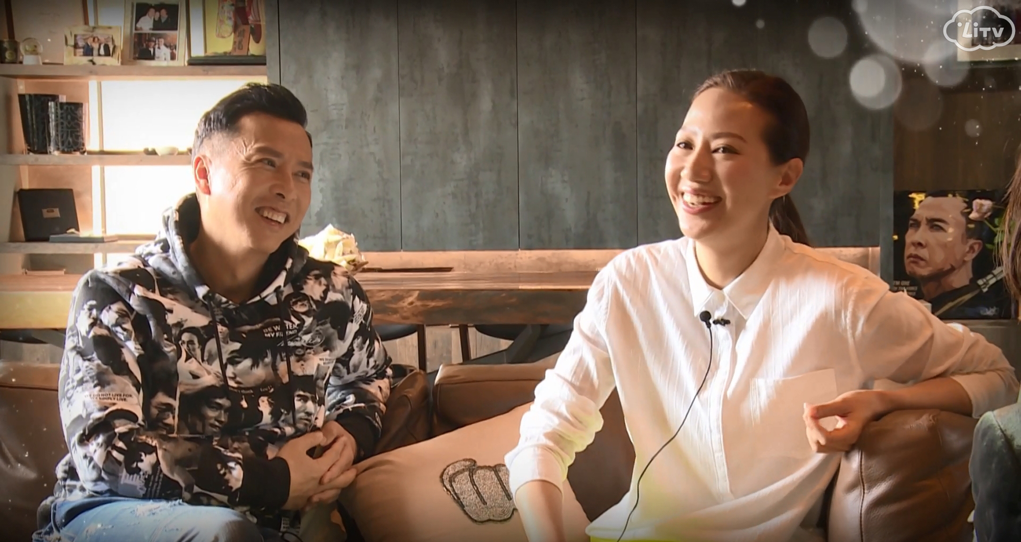 甄子丹與老婆汪詩詩結縭18年，至今仍恩愛無比，形影不離。（LiTV、世詮提供）