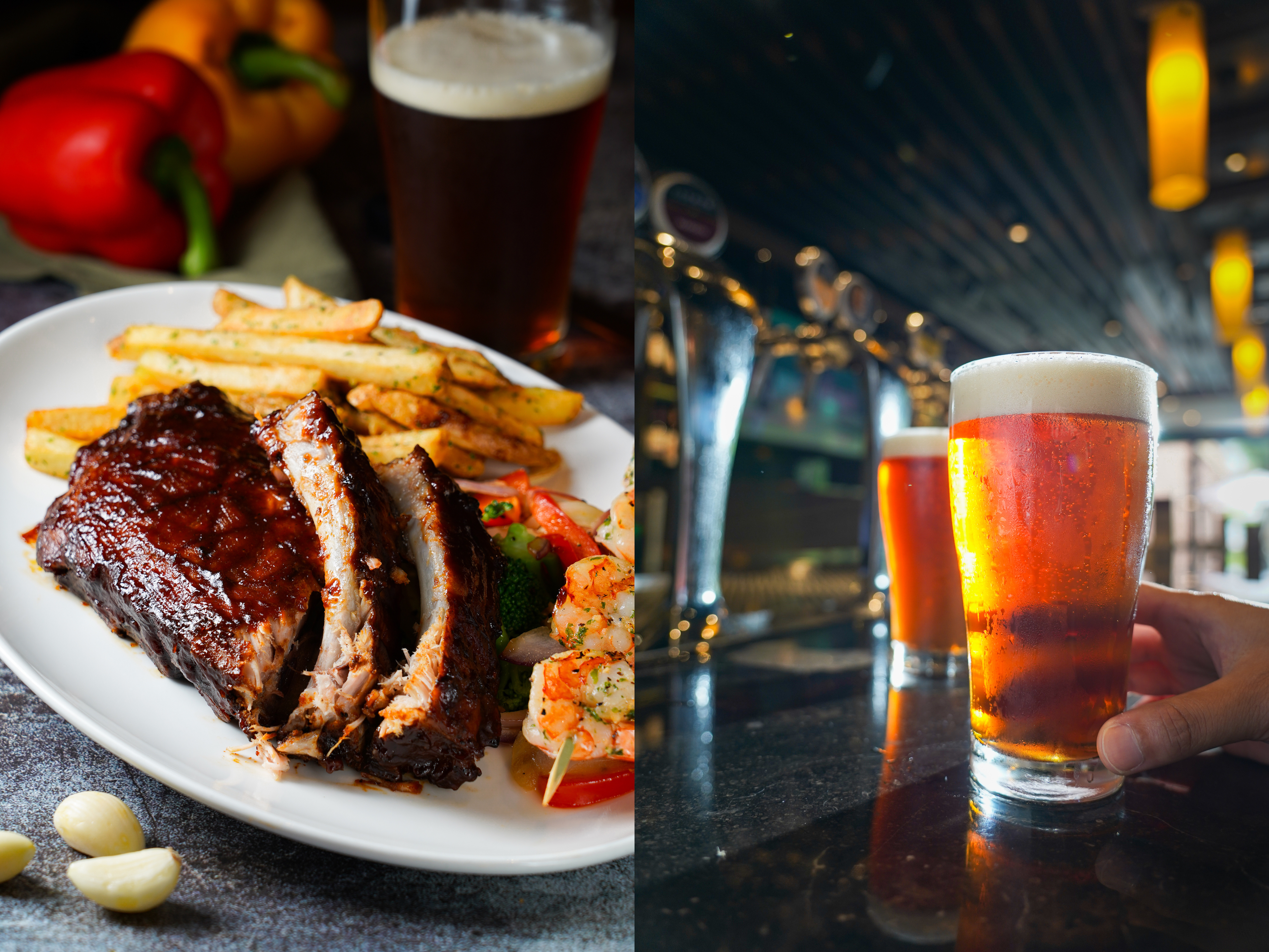 中秋吃肉喝酒未必要烤得滿身汗，到「吉比鮮釀餐廳」外帶排餐和生啤輕鬆搞定。
