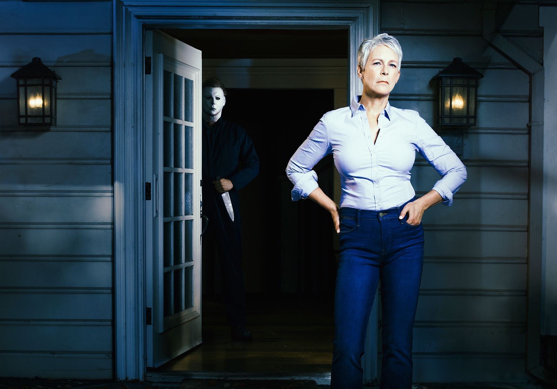 潔美李寇蒂斯再度主演《月光光新慌慌》,與殺人魔麥克正面對決。(翻攝Jamie Lee Curtis IG)