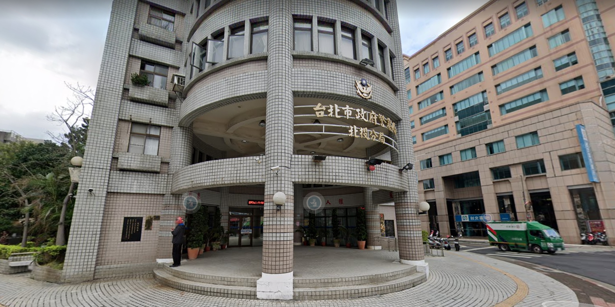 北投分局男性員警馬偉哲，遭同分局的張姓女警指控長期騷擾。圖為北投分局外觀。（翻攝自GoogleMap）