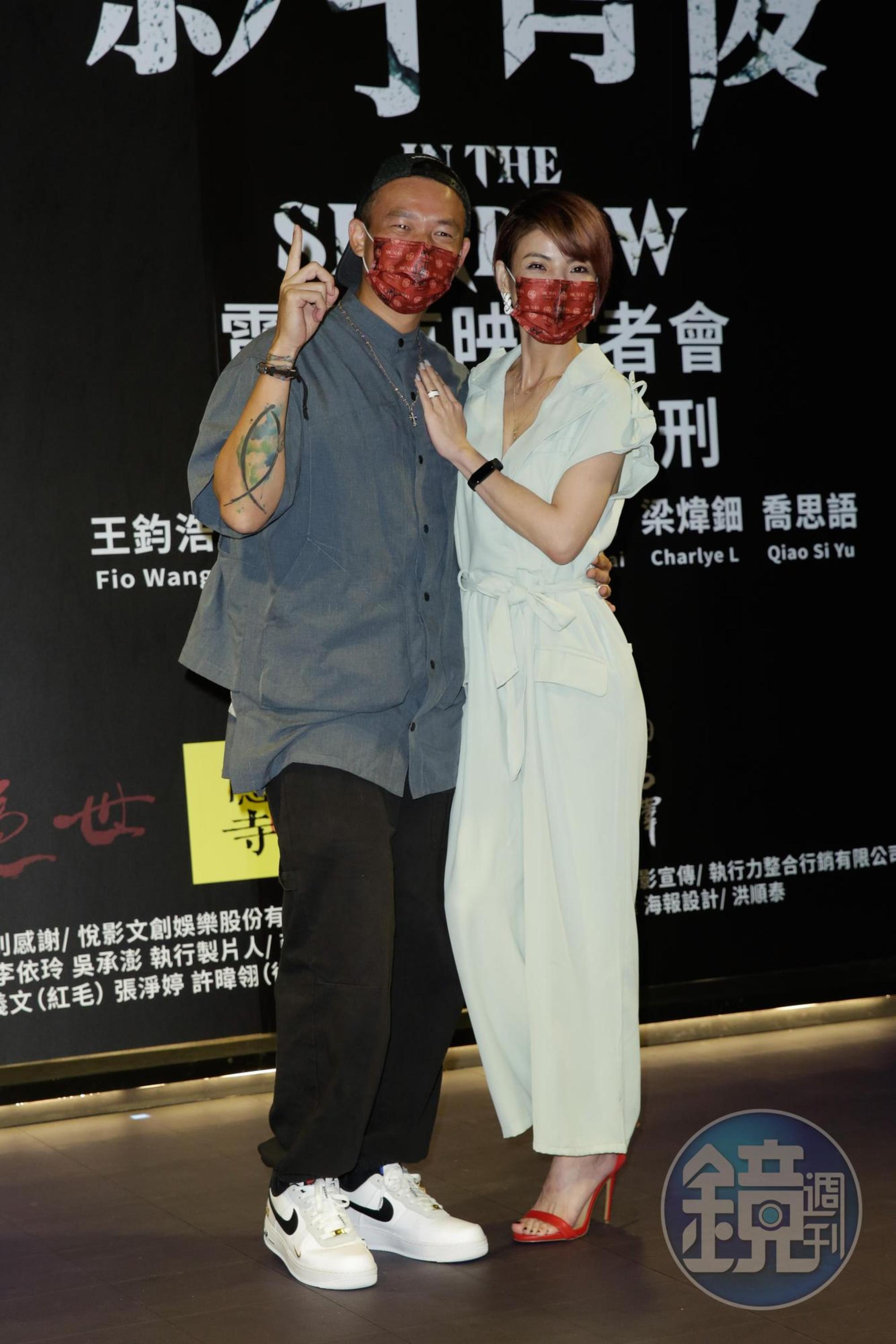 阿Ben和徐小可夫妻友情參演，也現身媒體特映會力挺。