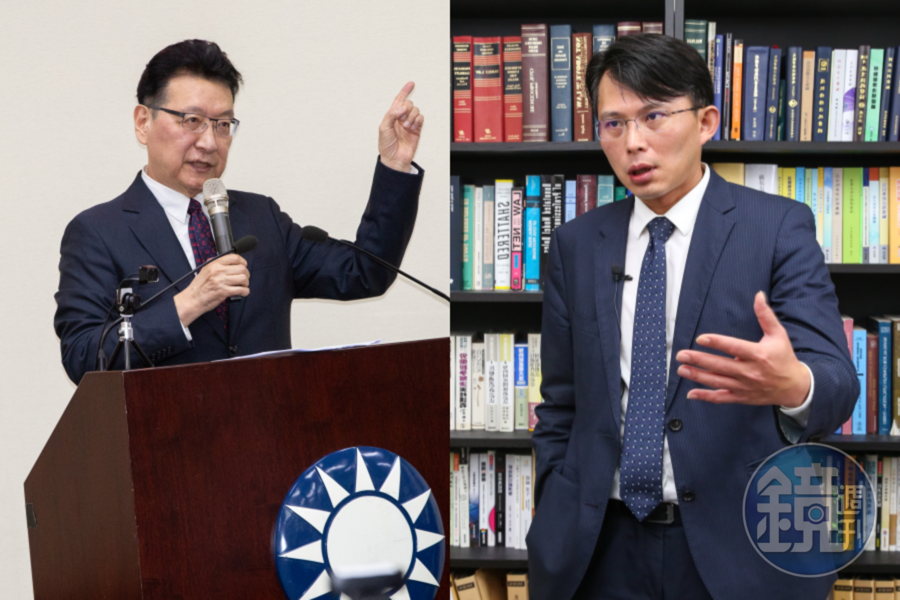 為了使政治勢力真的退出媒體,黃國昌(右)昨日在臉書呼籲近日重回國民黨的趙少康(左)退出中廣與TVBS。(本刊資料照)