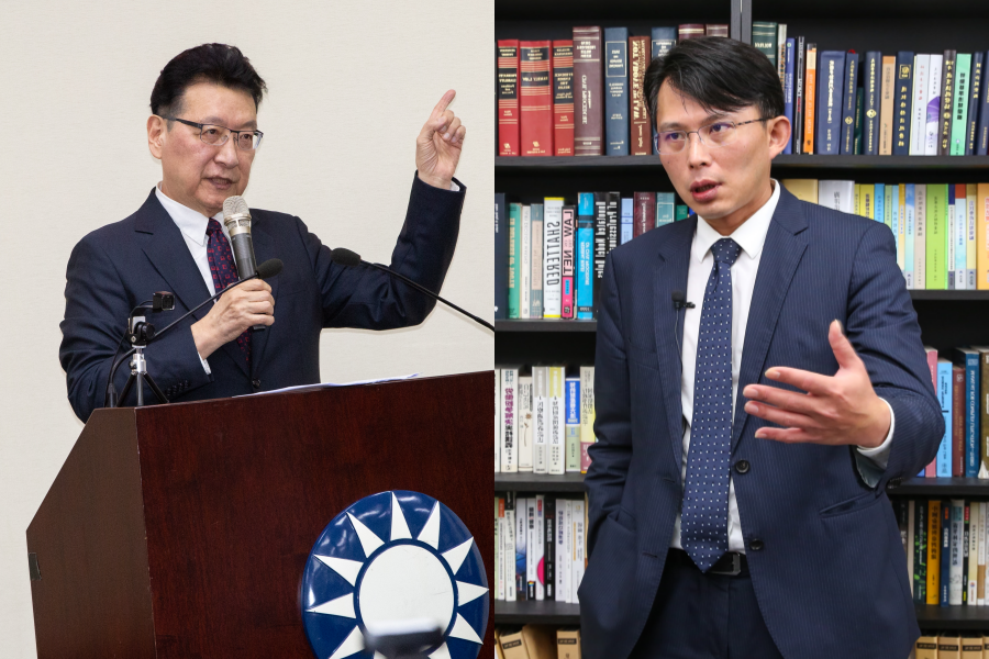 為了使政治勢力真的退出媒體，黃國昌（右）昨日在臉書呼籲近日重回國民黨的趙少康（左）退出中廣與TVBS。（本刊資料照）