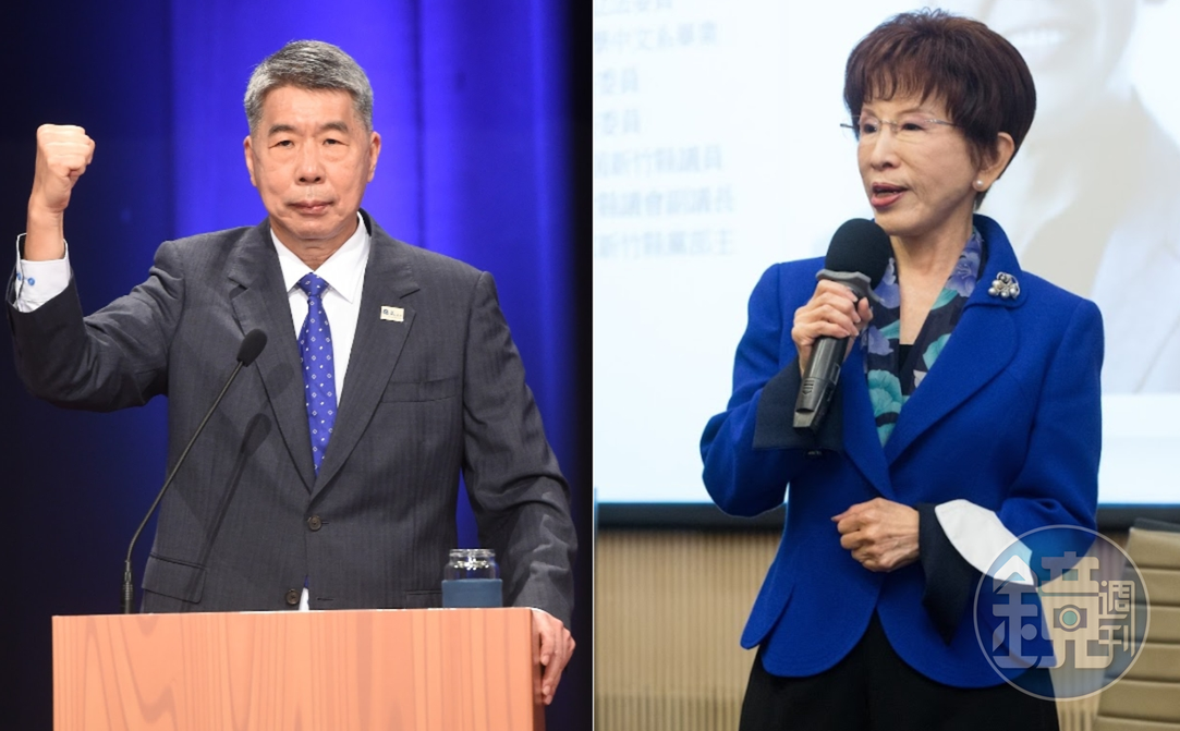 張亞中(左)回應洪秀柱(右)的說法,強調本票樣張已充分證明自己的募款能力。(本刊資料照)
