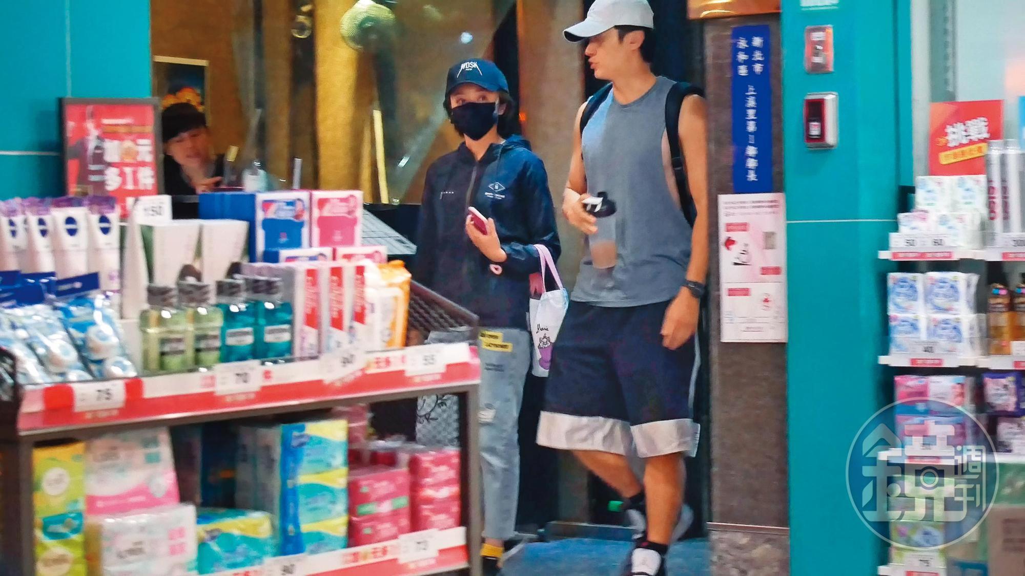 王瞳(左)和馬俊麟(右)私下聚會被拍,成為梁敏婷的呈堂證供之一。