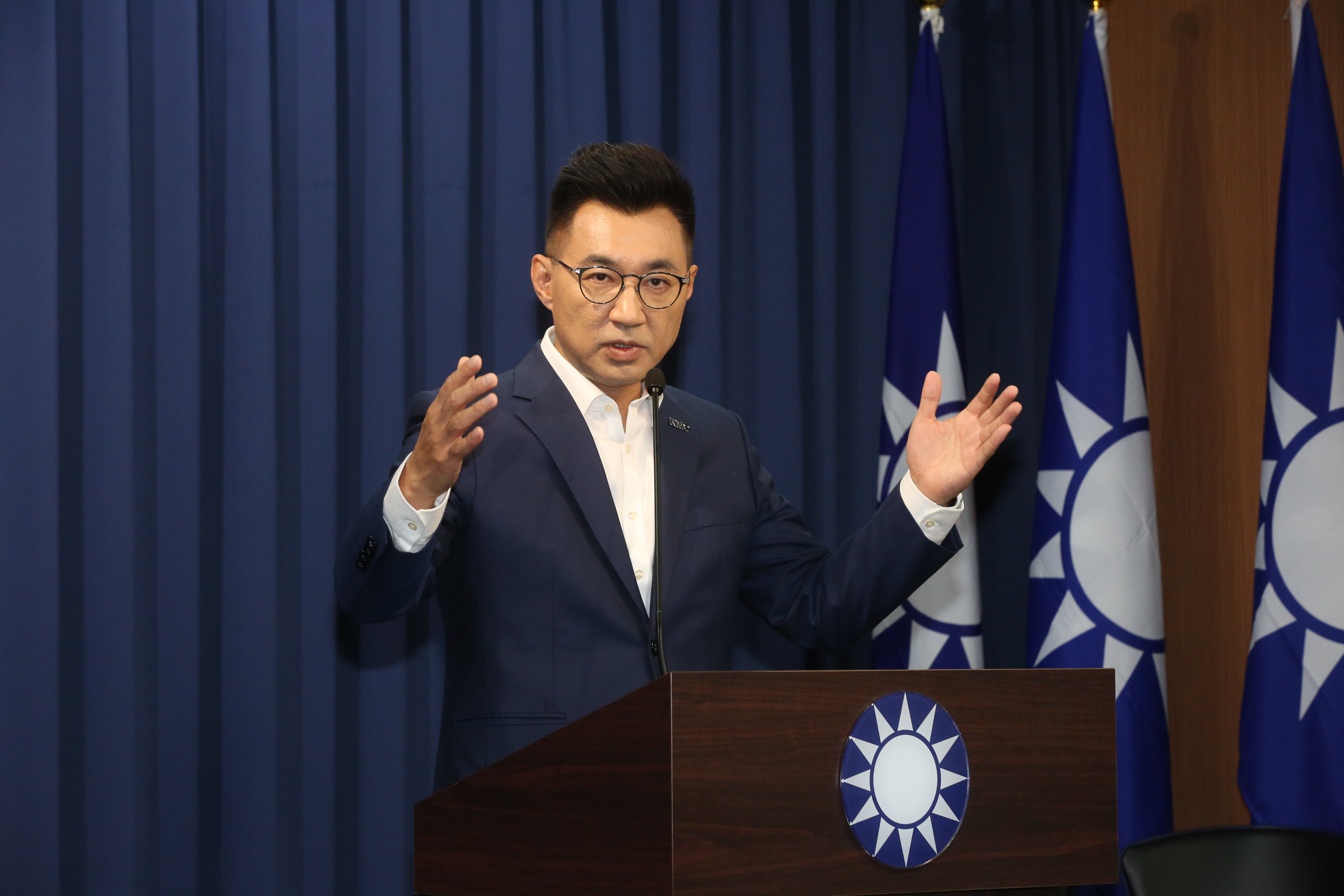 江啟臣強調忠於黨的核心價值，「就是中國國民黨」。（本刊資料照）