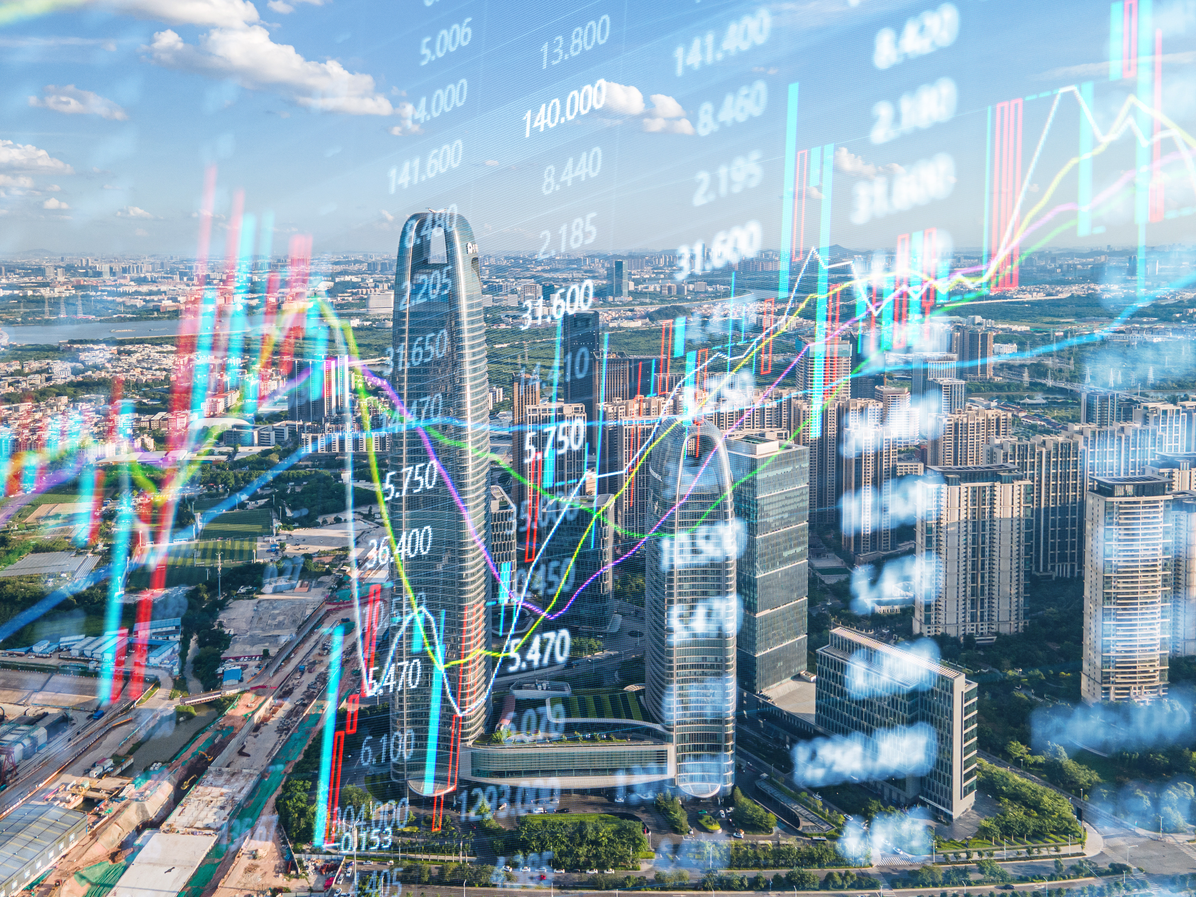 中國地產市況險惡，未來一季官方態度是投資觀察重點。（東方IC）