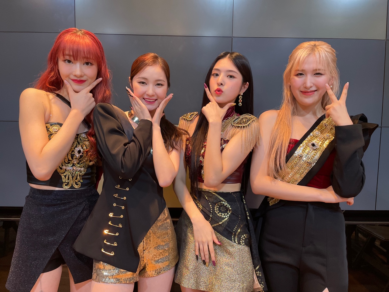 女團SKYLE今年8月剛出道，跑遍各大音樂節目做宣傳。（Good Luck Entertainment提供）