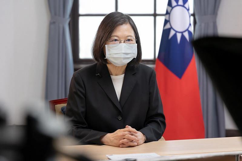 蔡英文總統今(15)日上午以錄影方式為「中美洲獨立200週年」祝賀。(總統府提供)