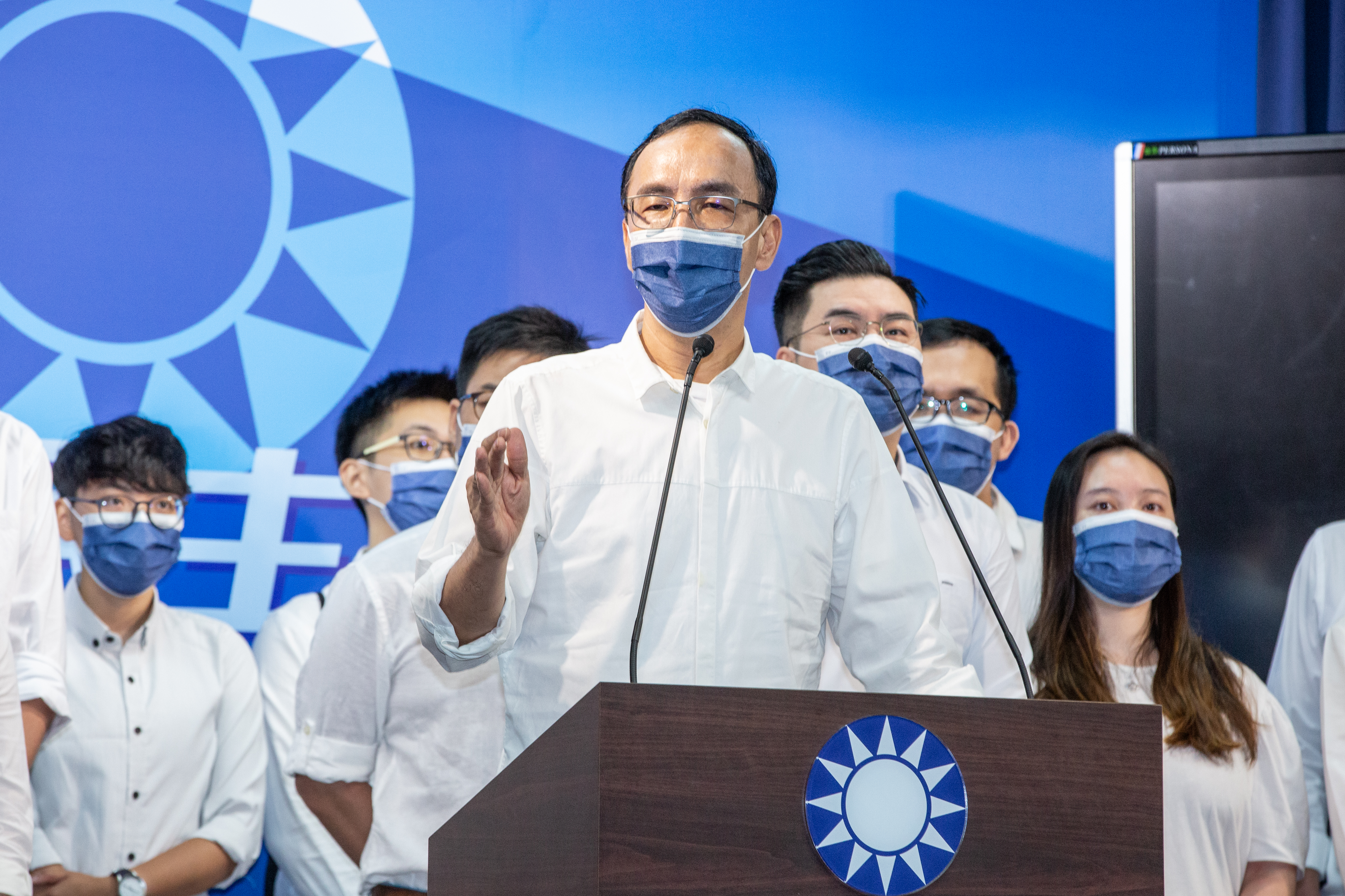 朱立倫將炮口對準民進黨及游錫堃，批評綠營藉由新書發表會美化日據史實。（本刊資料照）