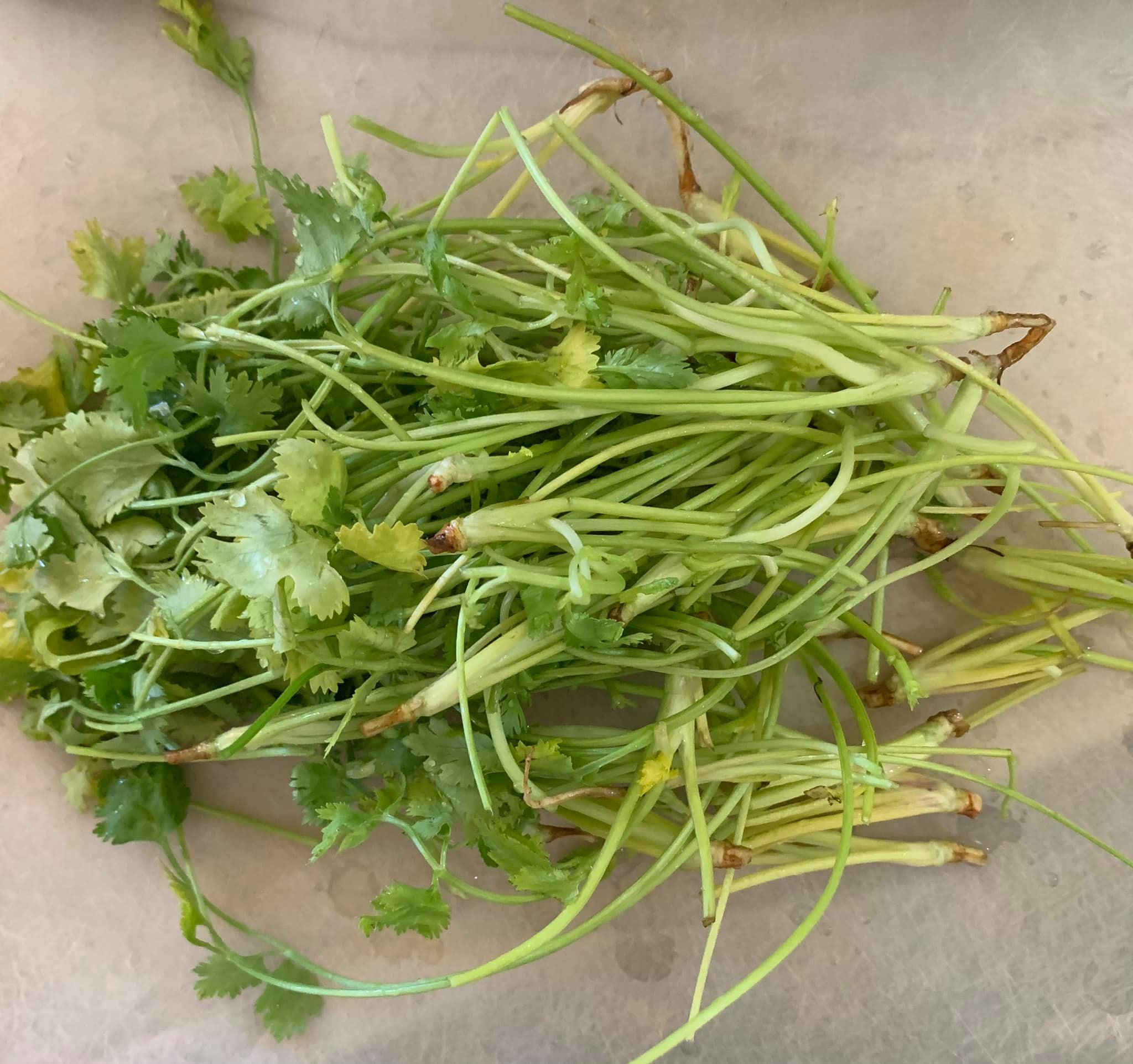 香菜半把。