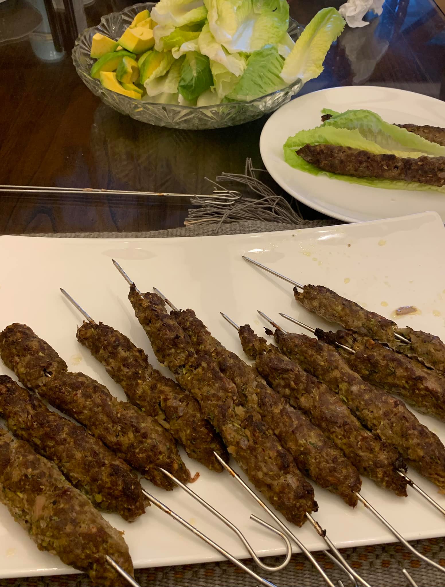 埃及烤羊肉串，滿滿的異國香料味。