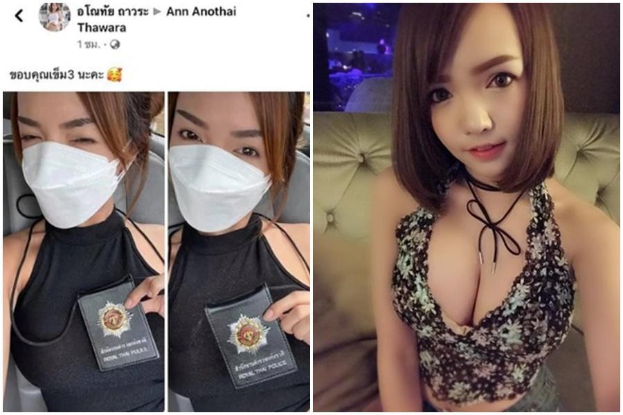 Ann Anothai Thawara在臉書炫耀打第3劑疫苗，引發輿論。（翻攝自Ann Anothai Thawara臉書）
