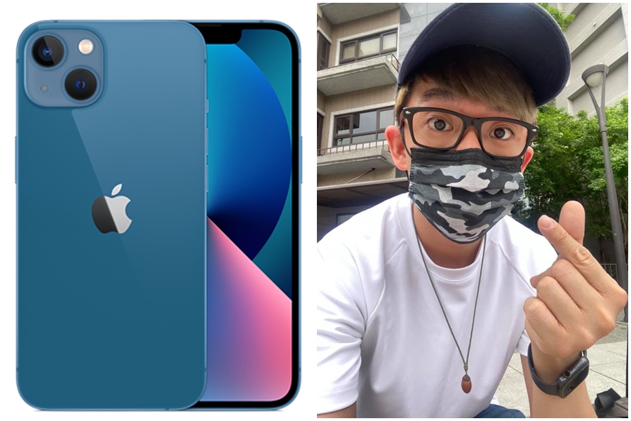 蘋果發表了4款iPhone 13機型，果粉阿滴失望表示「買不下去」。（翻攝自蘋果官網、阿滴英文臉書粉專）