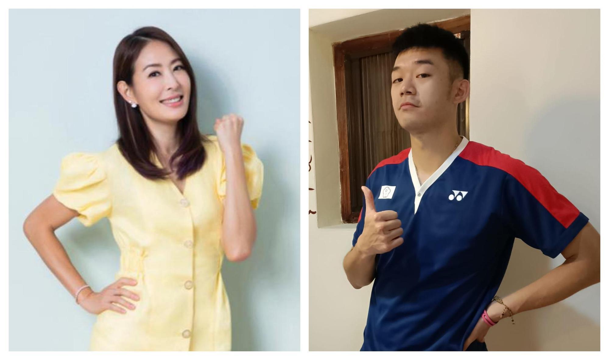 賈永婕(左)與王齊麟(右)是民權國小校友。(翻攝賈永婕、王齊麟臉書)