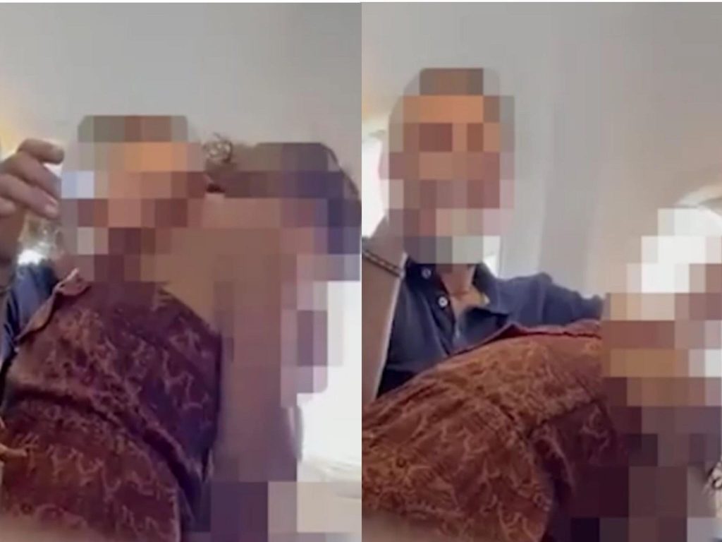 瑞安航空公司（Ryanair）爆出外流片，引發爭議。（翻攝自@AlanWhite12332推特）