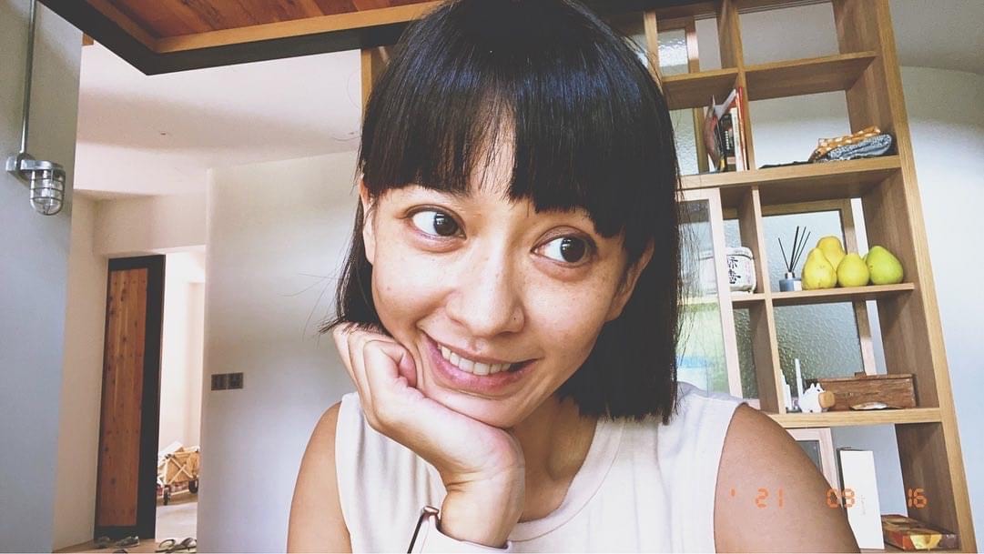 陳意涵剪了短髮,讓老公許富翔笑說:「換了一個老婆」。(翻攝自陳意涵臉書)