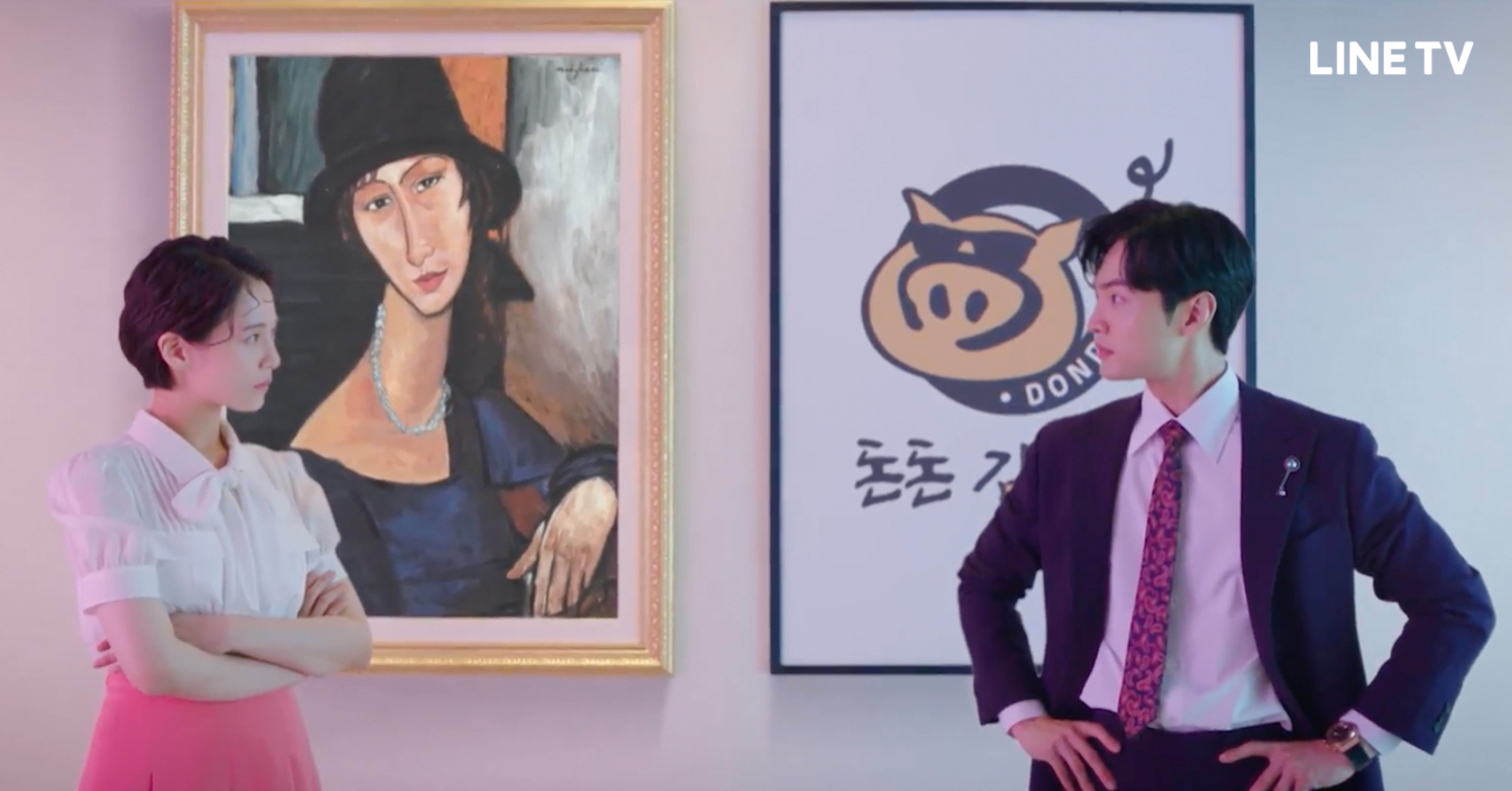 金旻載(右)、朴珪瑛主演的爆笑喜劇《達利與馬鈴薯湯》即將開播。(LINE TV提供)