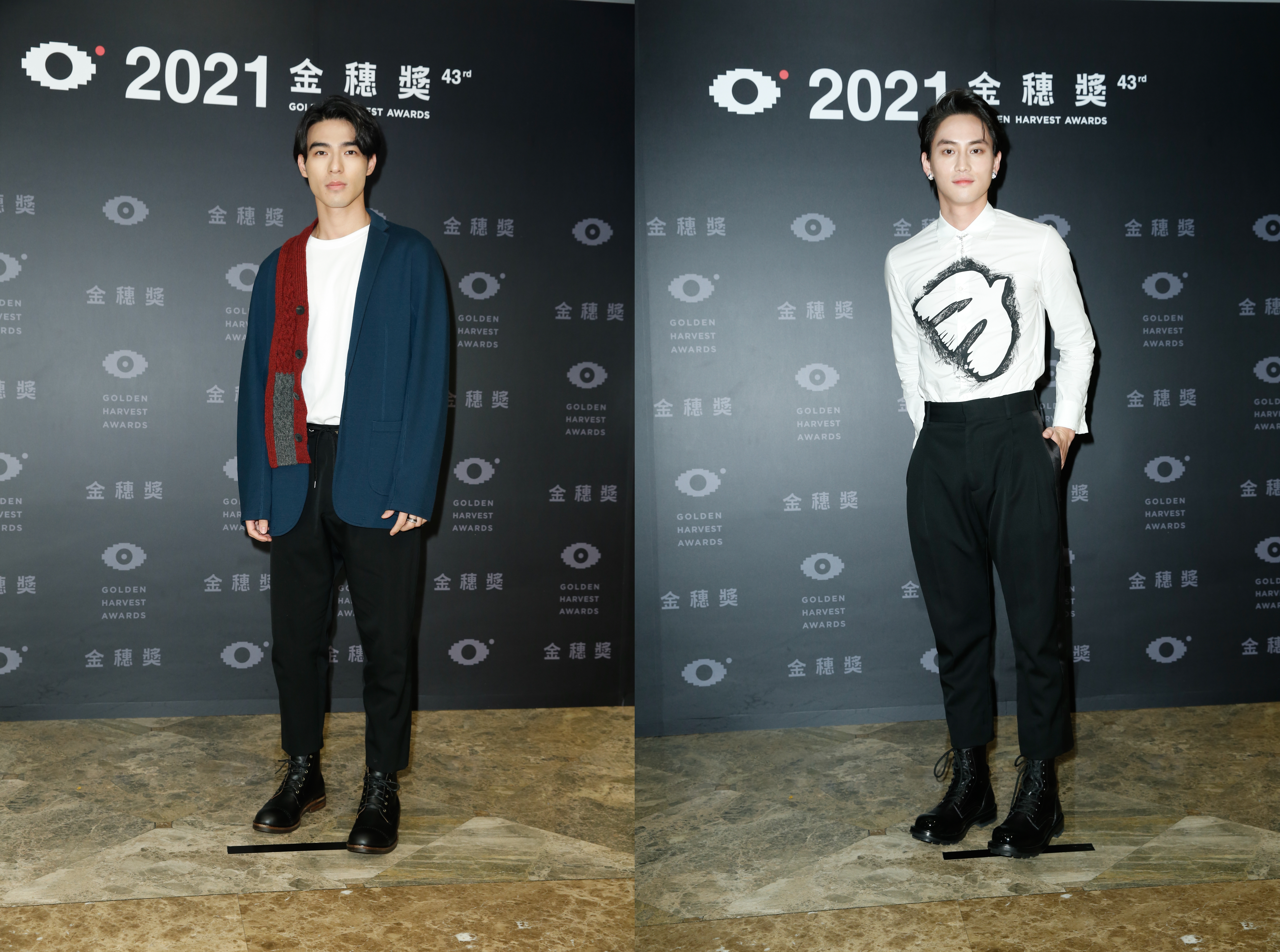 范少勳與陳昊森雙帥為金穗獎頒獎,兩人過往都未曾拍過短片,也都希望未來能參與短片演出。